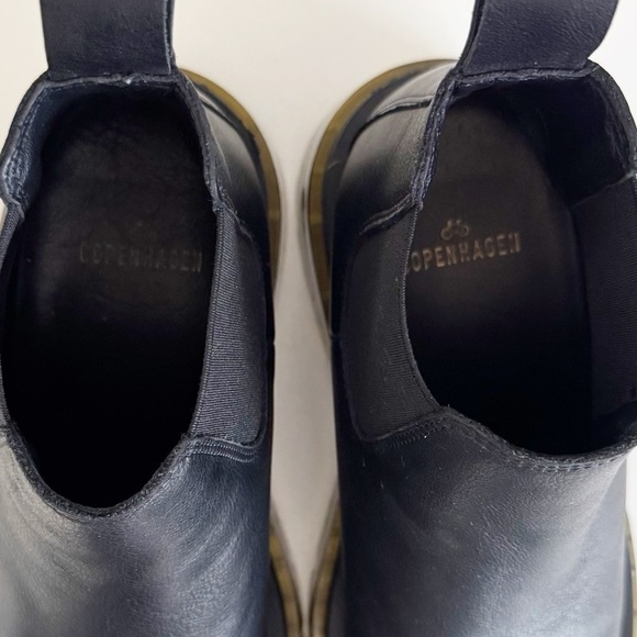 Copenhagen Studios Vitello Chelsea Boot Black Leather Clear Lug Minimalist US 9 - Picture 10 of 12